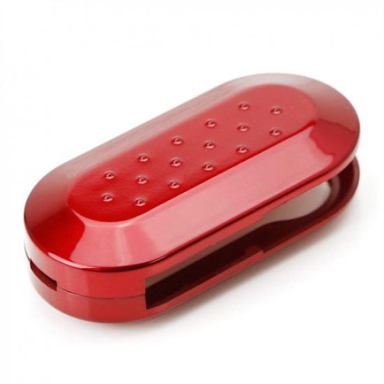 Gloss Red Key Fob Shell Cover For FIAT 500 Abarth 3-Button Folding Key 2007-