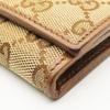 Used GUCCI Purse 346058 GG Canvas/leather Brown Bifold Wallet