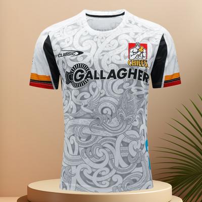 2026 Sommer Neuseeland Rugby Gallagher Chiefs Rugby Trikot Sommer Herren Rugby Trainings-T-Shirt Fan-Spezialtrikot Surferanzug