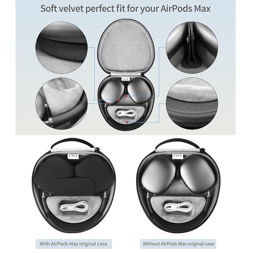 Pouzdro AirPods Max EVA: Automatické uspávání Náhlavní sluchátka přes uši pro skladování