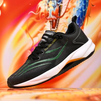Fashion Men's Sport Shoes High Quality TPU Cushioning Running Shoe Flywoven Breathable Outdoor Non-Slip Basketball Tennis Casual Sneaker