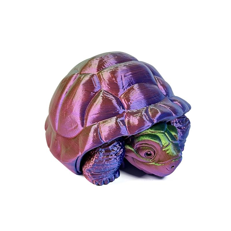 

3D-печатные черепахи, игрушки для животных, украшения для дома, комнаты, автомобиля, настольные украшения и свободное движение суставов, многошарнирные подвижные разноцветный