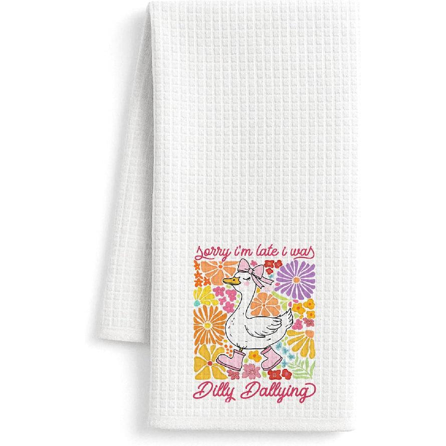 Pink Coquette Bow Leopard Giraffe Kitchen Towels Set of 2, Leopard Giraffe Decor Hand Towels for Bathroom, Pink Dish Tea Towels for Kitchen, Coquette