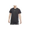 Nike T Shirts Men's Black Crew Neck Moderate Straight Fit DD1829-010