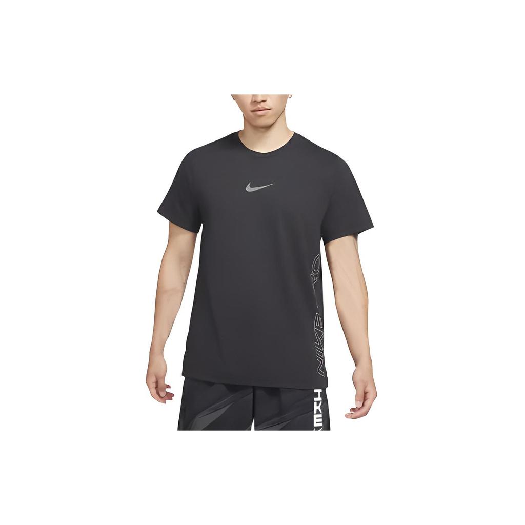 Nike T Shirts Men's Black Crew Neck Moderate Straight Fit DD1829-010