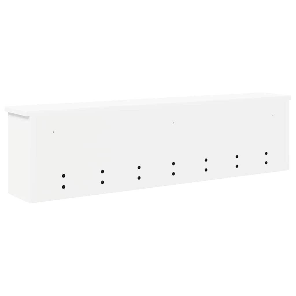 Wall Mounted Nightstand White 100 x 16 x 26 cm Engineered Wood
