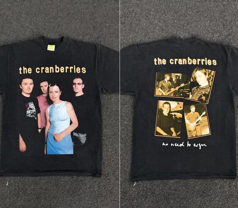 The Cranberries Band Rare Design Basic 2 Side Black Unisex T shirt Reprint Unisex T-Shirt M