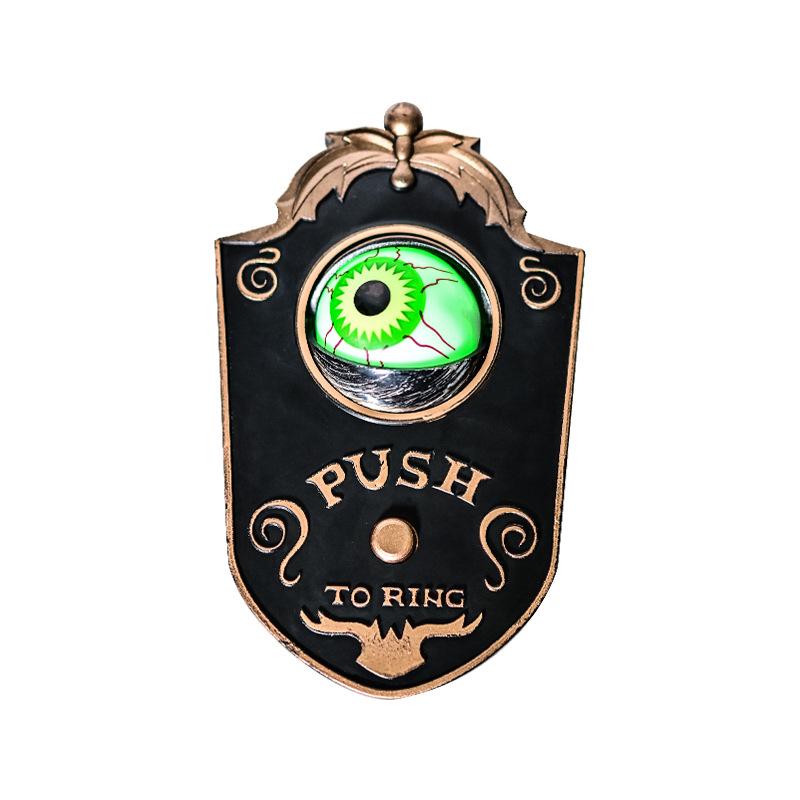 Electric Luminous One-Eyed Spider Eyeball Doorbell for Halloween Pranks