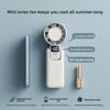 Digital Display Turbine Handheld Fan with Screen, Foldable and Portable, Neck-mounted, Variable Speed Without Limit, Handheld Fan