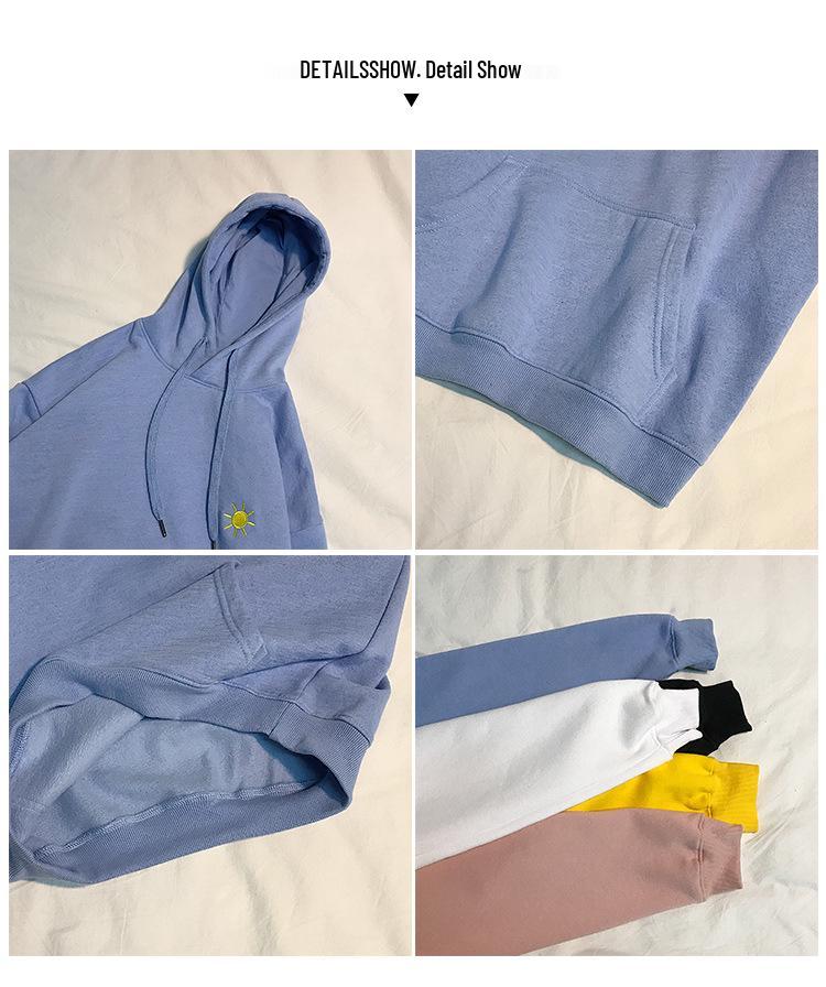 2026 Trendy Korean Style Women's Hoodie - Casual Hong Kong Style Plus Size Jacket for Couples