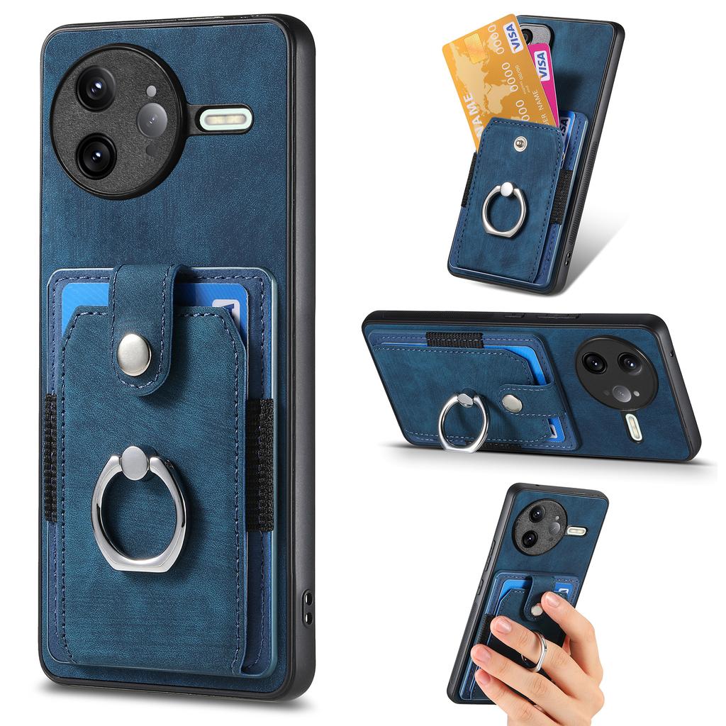 For Xiaomi Poco F7 Ultra 5G/Xiaomi Redmi K80 Pro 5G Phone Case Leather Back Cover with Card Slots Kickstand