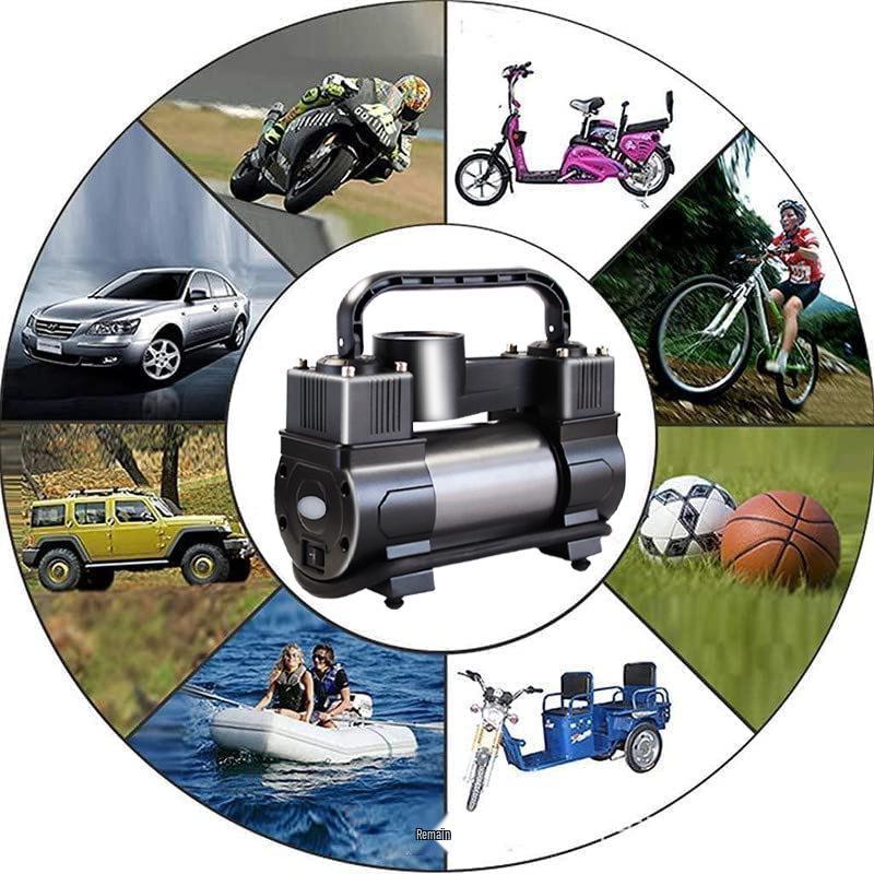 Portable High-Pressure Electric Car and Home Inflator for Tires and Basketballs