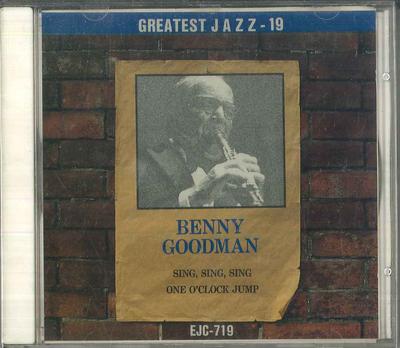 CD BENNY GOODMAN - Greatest Jazz 19 / Benny Goodman EJC719 UNKNOWN Japan Jazz Used