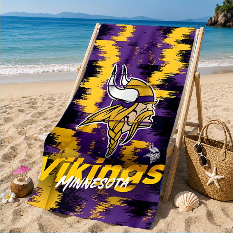Vikings Teamgeist Strandtuch, Schnelltrocknend, Pflegeleicht, Geeignet für Fitness und Strandurlaub, Sport-Essential