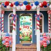Rabbits Home decoration Themed Eggs Backdrop Easter decoration Decorative Easter banner for Easter
