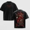 T-shirt Imprimé Hellsing Alucard Homme Femme T-shirts Lavés Rétro Coton Surdimensionné Manches Courtes Vêtements Harajuku T-shirt Homme