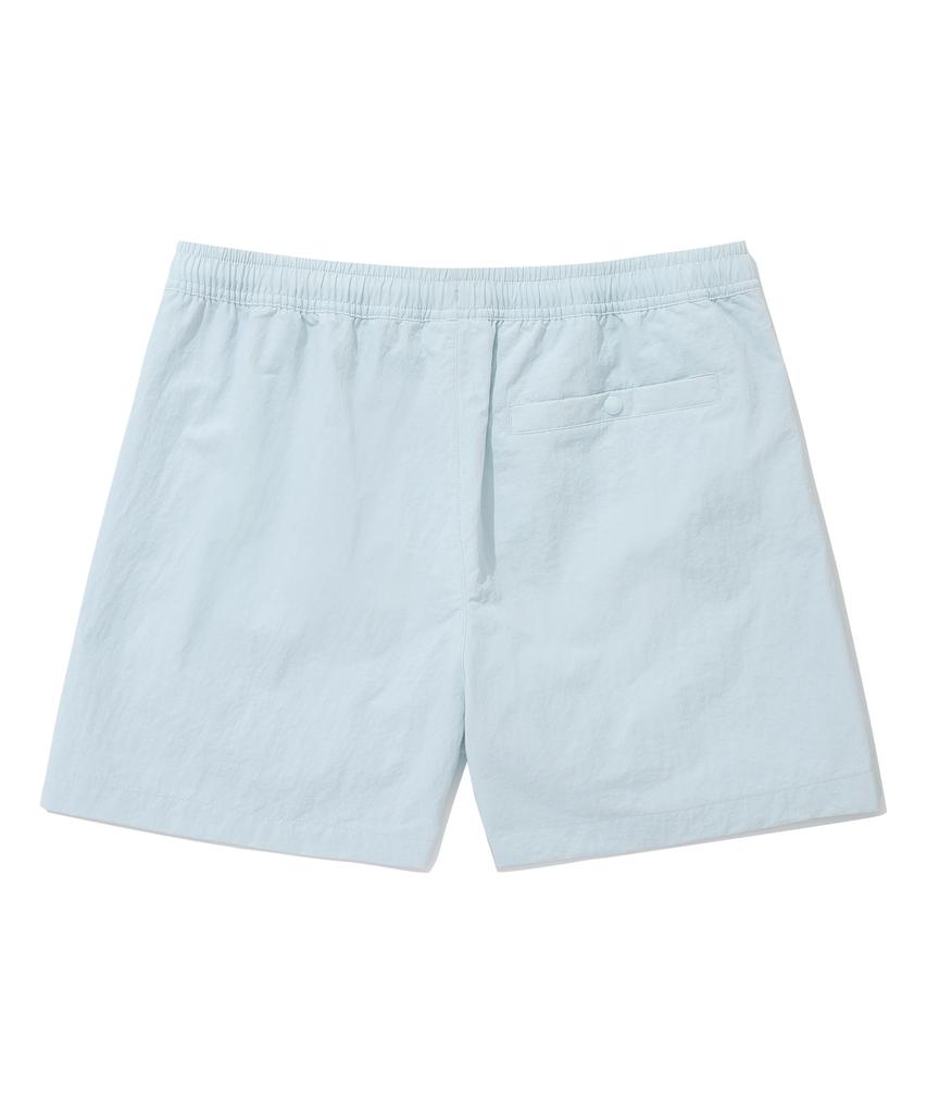 COVERNAT WOMAN Sheer Nylon Windbreaker Shorts Light Blue