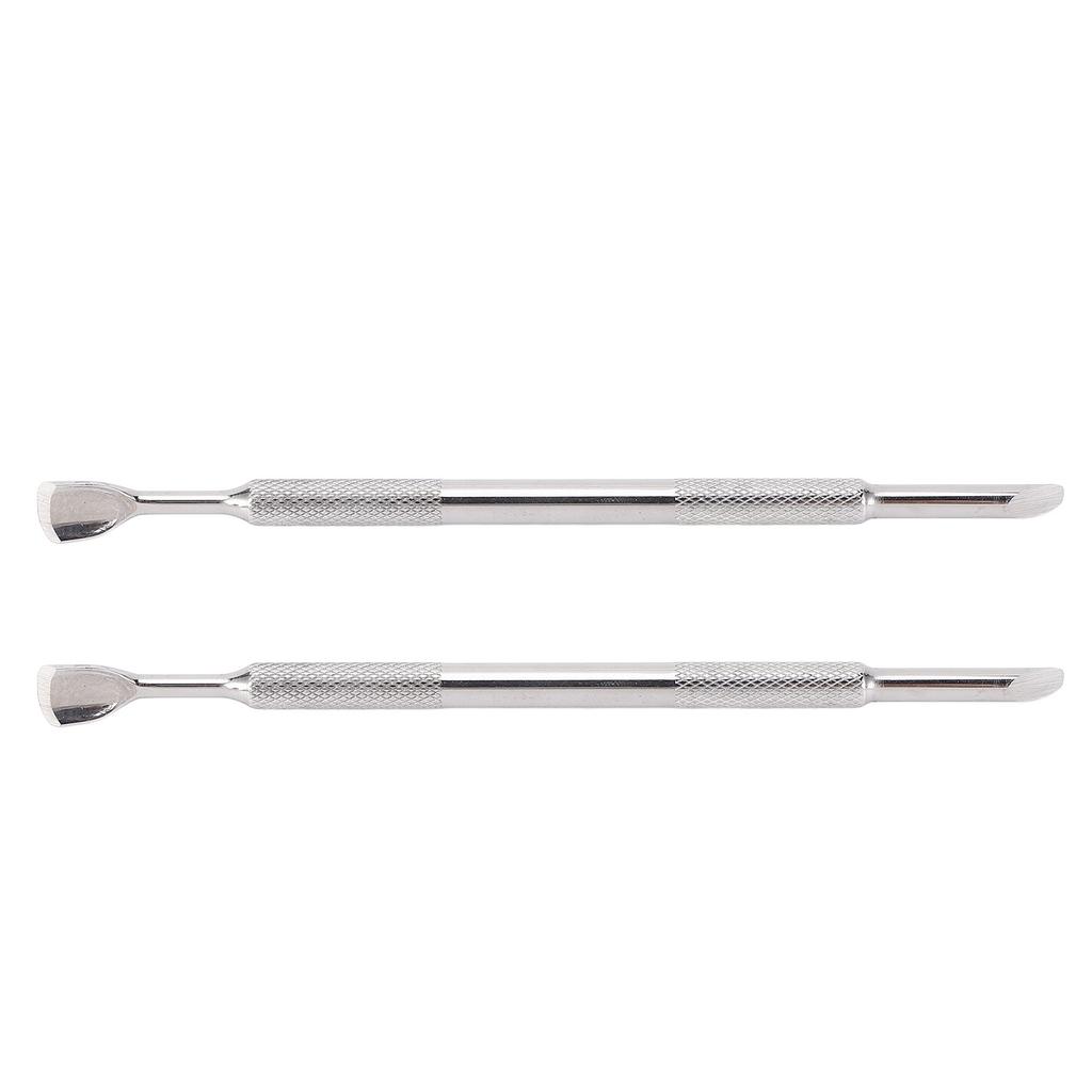 2 Set Cuticle Pusher Set Dead Skin Removal Versatile Cuticle Pusher Nail Polisher Finger Divider for Home Nail Salon