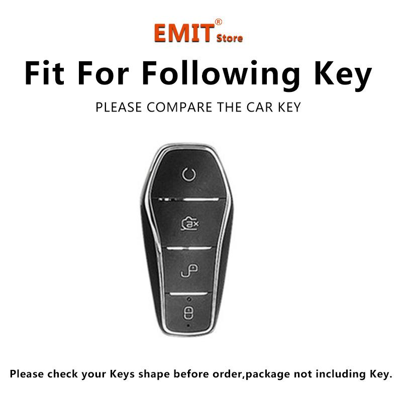 Car Key Case for BYD Song Plus Pro Gm-i 2022 2025 2026 Llavero Keychain Remote Protection Cover Bag Shell Housing Ring Holder Fo