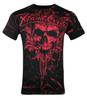 Tricou Bărbați Xtreme Couture By Affliction VICTORY Craniu Motociclist MMA Negru