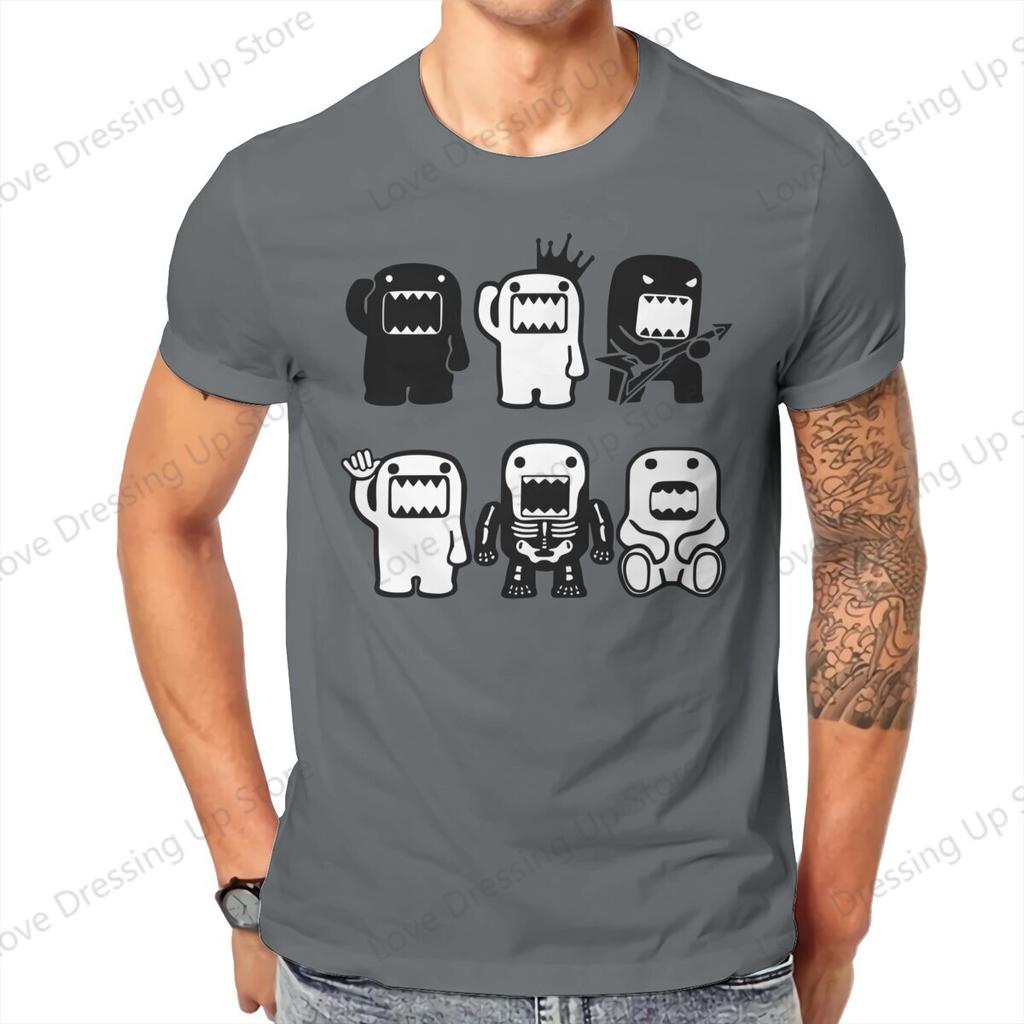 Domo Kun Anime Funny T Shirt Harajuku Alternative Unisexs Tshirt Cotton Short Sleeve