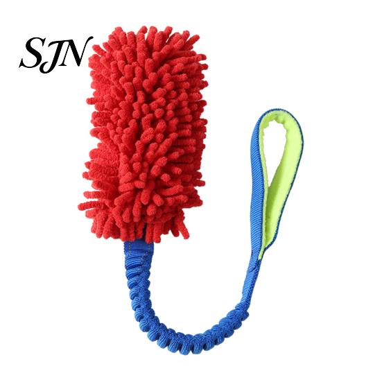 Fetch Toys for Dogs Dog Rope Toy, Durable Interactive Plush Tug with Reinforced Handles, Safe Polyester Chew Dental Cleaning Toy Small Large Pet Oral