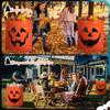 Halloween Pumpkin Leaf Bags Pumpkin Plastic Leaf Bags Decoration Reusable Heavy Duty Outdoor Fall Trash Container Decor For Leaves Debris
