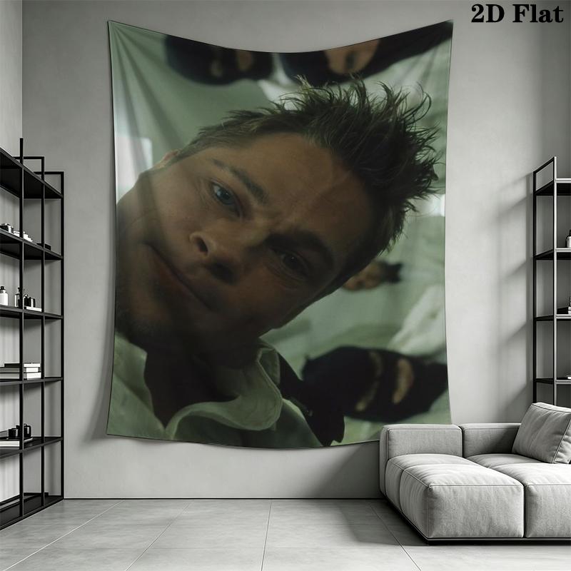 Fight Club Wandteppich Ästhetischer Wandbehang Bedruckter Stoffdecke Dekorative Wandteppiche für Schlafzimmer Wohnzimmer Heimdekoration