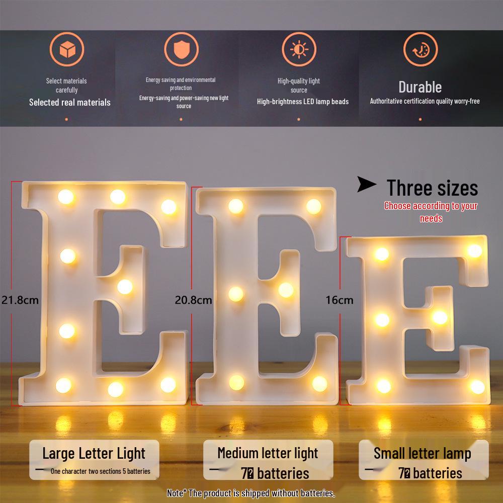 LED Alphabet Light Signs for 'Marry Me' Proposals and Birthdays – 26 Luminous Letters