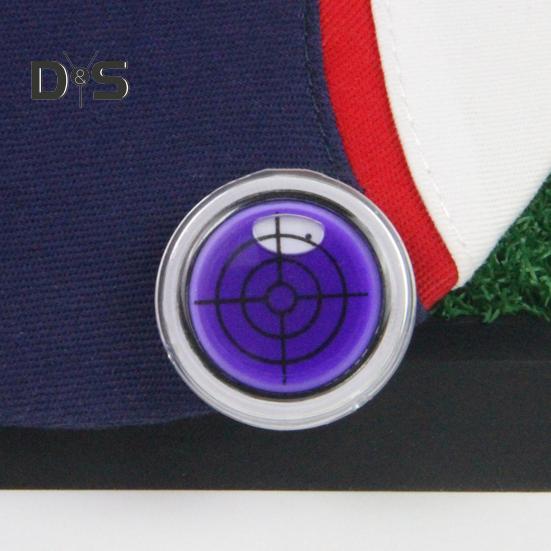 1/5 ks Značkovač golfových míčků Klip na kulatou čepici s funkcí úrovně Magnetická spona na značkovač golfového míčku Klip na čepici golfového míčku Značkovač čáry Golfové příslušenství