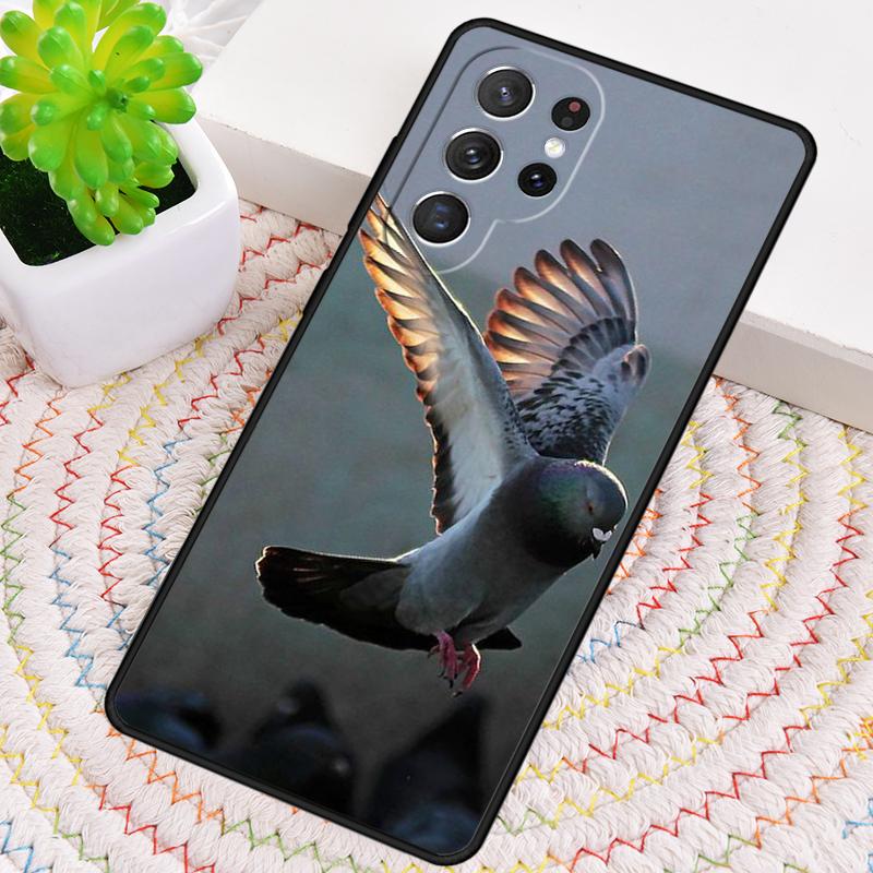 Pigeons Collage TPU Phone Case For Samsung Galaxy note 10 pro S26 S25 S24 S23 S22 Ultra Plus S21 FE S20 Shockproof Cover