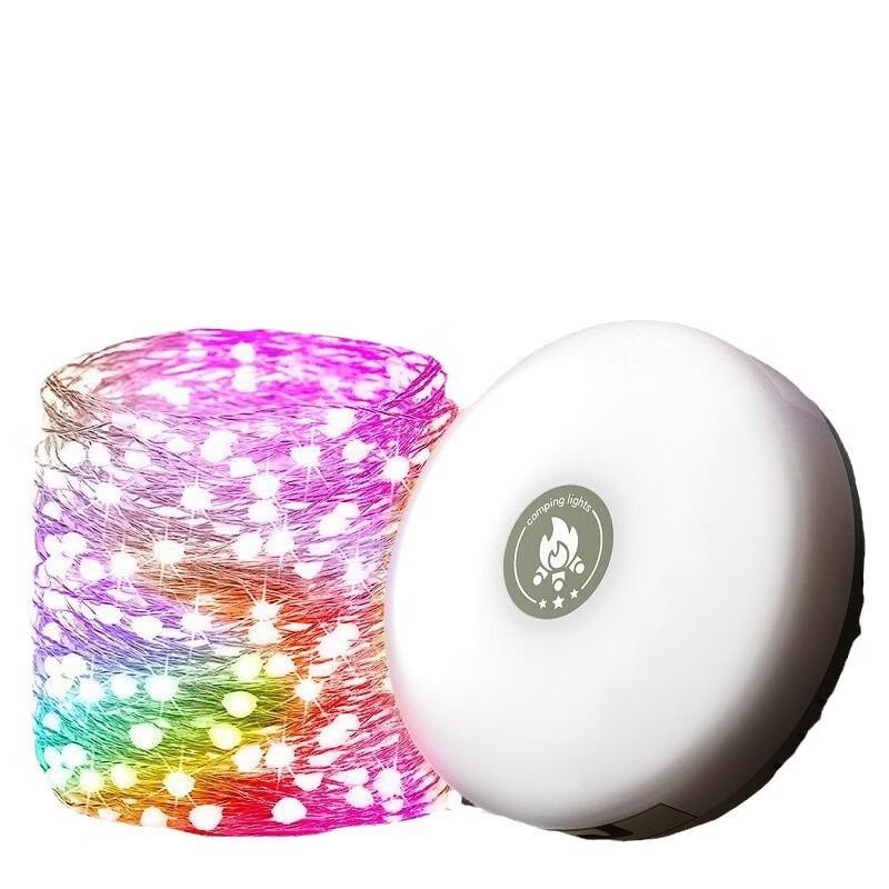 Dream Bubble Rechargeable Camping String Light & Flashlight