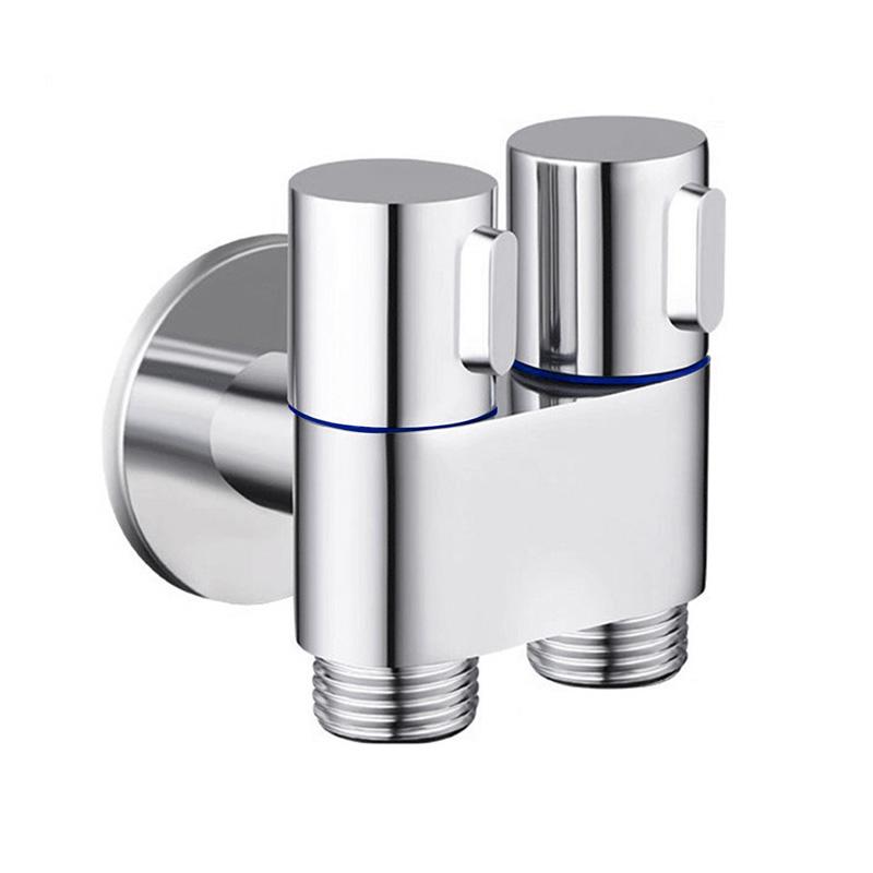 

Треугольный клапан для стиральной машины, биде, трехходовой смеситель с двумя выходами и одним входом G1/2 дюйма, калибр черный, серебристый, серый style 1