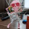 Kids Wind-up Dancing Skeleton Toy No Need Battery 3D Print Shaking Skull Doll Spring Clockwork Toy Desktop Decor Children Adults Birthday Gift