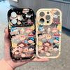 Applicable to iPhone11PM mobile phone case cute graffiti small new full print large window Apple 11 anti-drop cream case 11