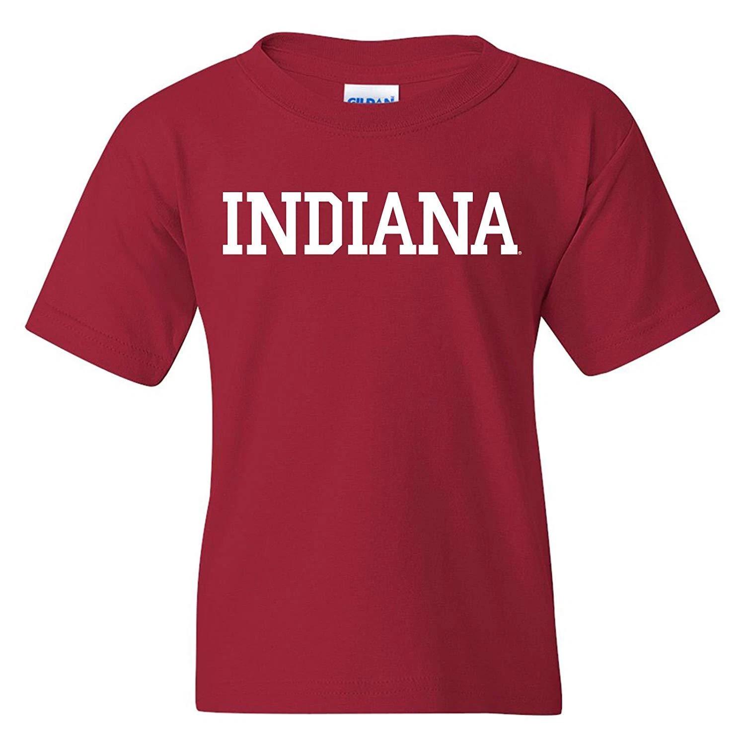 Indiana Hoosiers Basic Block Licensed Unisex Youth T-Shirt L