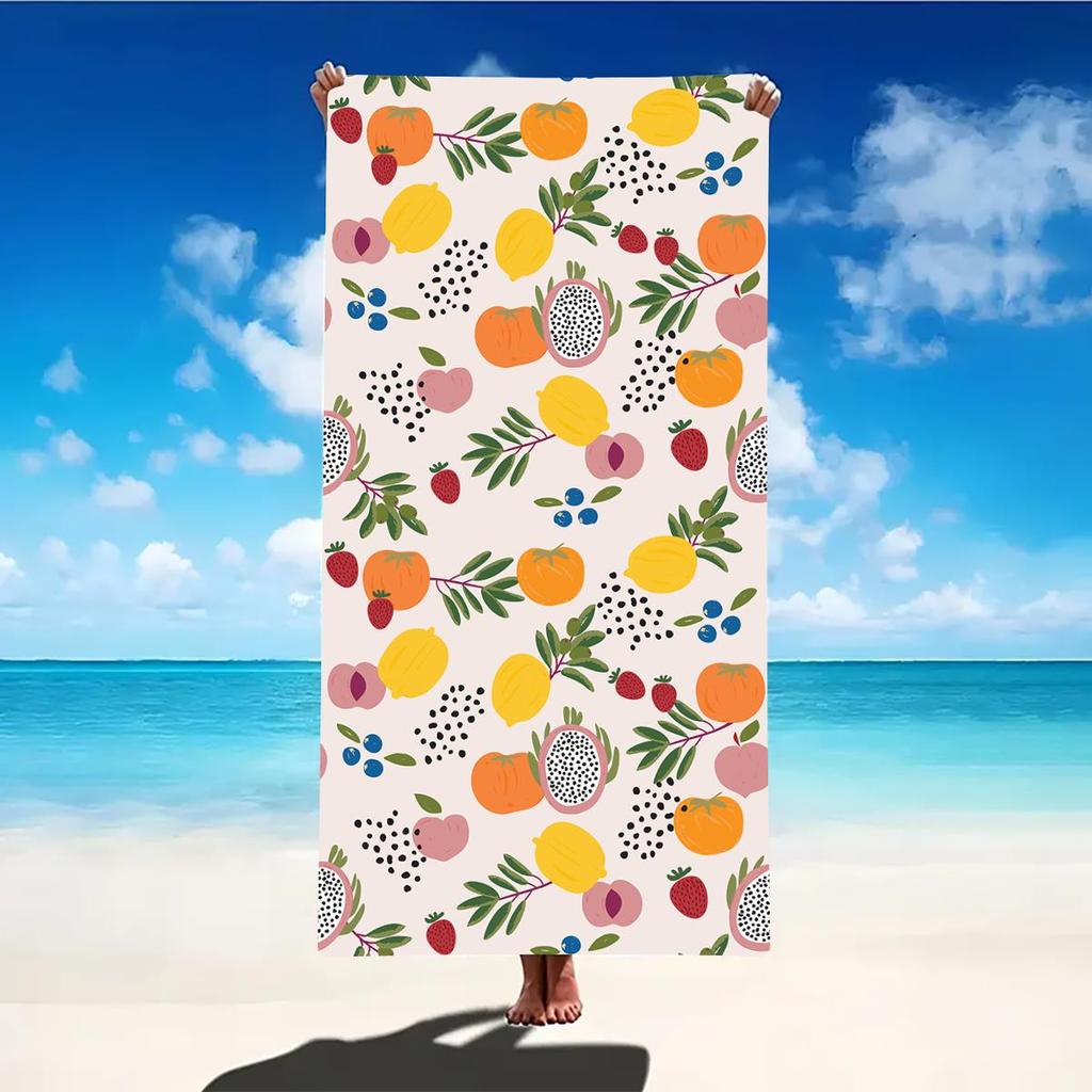 Beach Towel Portable Quick Fast Dry Sand Outdoor Travel Swim Blanket Thin Yoga Floral Print Mat Personalization Stripes Towel