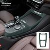 For BMW iX3 X3 G01 G45 X4 G02   2024 2025 Car Center Gear Shifter Panel Cover Alcantara Suede Wrap Interior Accessories