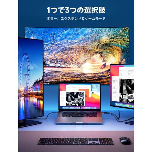 Konverzní kabel JSAUX HDMI Type C 3M, 4K@60Hz USB 3.1 Thunderbolt 3/4 kompatibilní kabel USB typu C na HDMI 2.0 HDMI pro zobrazení z chytrého telefonu na