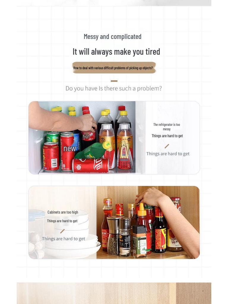 Rotating Kitchen Spice Set: Salt & Sauce Storage Jars with Tray