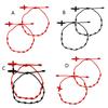 2 Pcs/Set for Cross 7 Knots Red String Braided Bracelet Kabbalah Wristband Brace