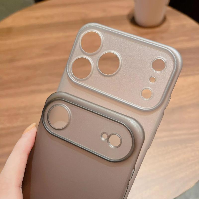 Ultra Slim Frosted Phone Case for iPhone 17 Air 17 Pro Max Simple Solid Color PP Anti-fingerprint Protecton Back Cover Funda