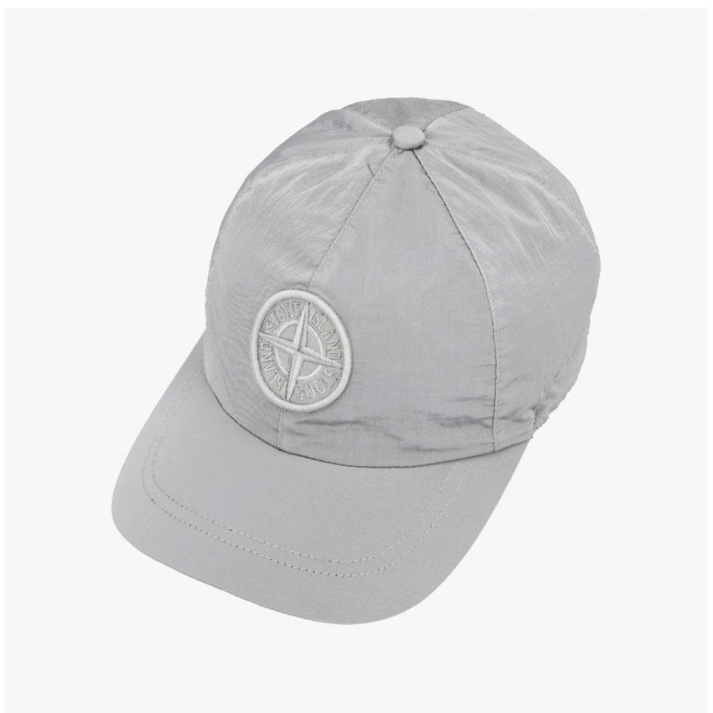Stone Island Eco Nylon Metal Compass Logo Embroidered Cap K2s159100011 S0076 V0061