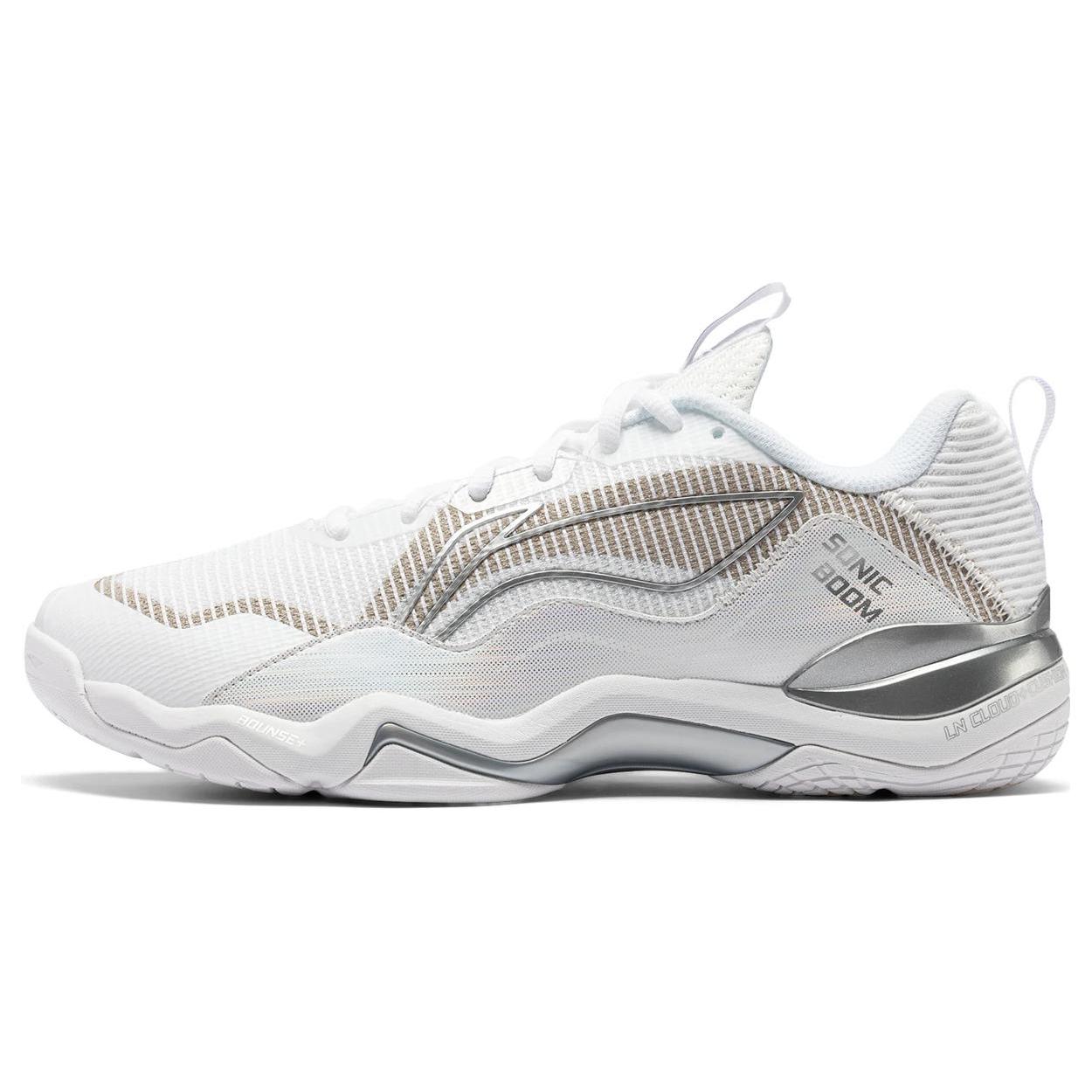

Li Ning Sonic Boom EG3.0 OP Abrasion Resistant Low top Badminton Shoes Unisex White AYZU007-2 39.5