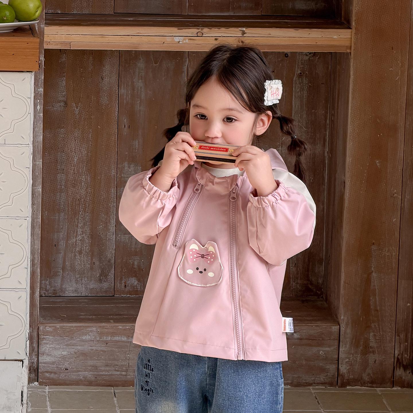 

Новое поступление Весна 2026: Милые Мультяшные Ветровки для Малышек Девочек - Min. Заказ: 2 штуки. 100 cm розовый