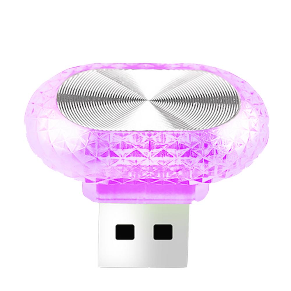 Car Ambient Lighting Car Decor Oval LED Interior Lights Car Night Light Wireless Car Ambient Lighting For Car Home Interior Car синий