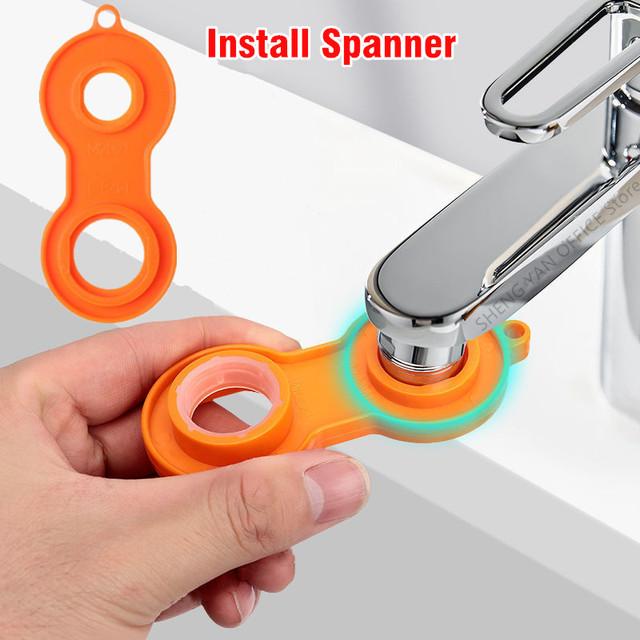 99% Universal 1080° Rotary Extender Faucet Splash Head Aerator Plastic for Kitchen Washbasin Tap Bubbler Nozzle Robotic Arm