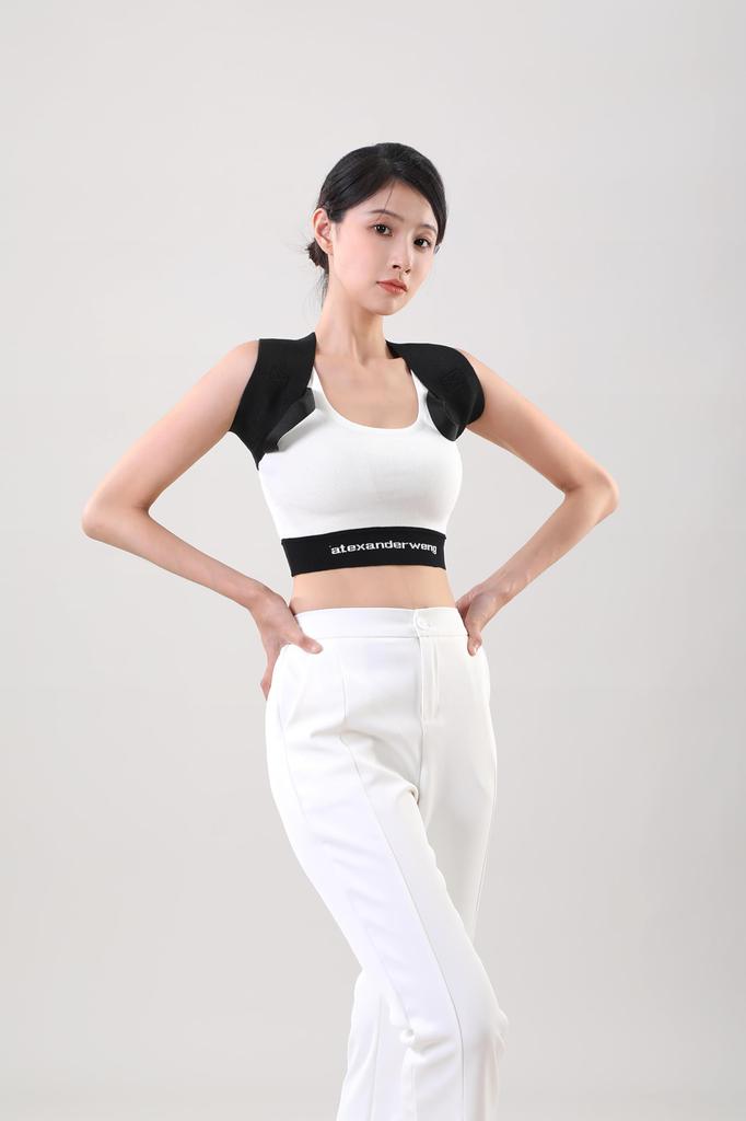 Hunchback Posture Supporter for Rounded and Back Easy to Put on and Take Adjustable Washable Belt, Shoulders, Spine, Support, Unisex, Breathable, Off,