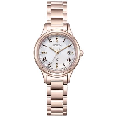 Citizen Uhr xC (übers Meer) Photovoltaik-Radio Wasserdicht Sakura Pink Hikari Kollektion Weiß Pink Eco-Drive ES9497-96A Damen