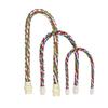 30/55/80/105cm Rope Hanging Toys for Birds Bend At Will Colorful Parrot Toys Rope Hanging Ladder Swing Braided Bird Accessories